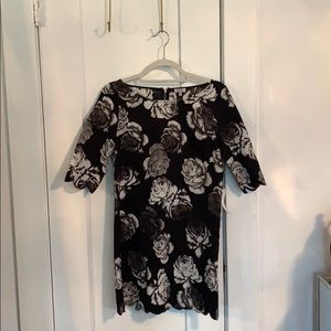 Black floral print Tobi dress